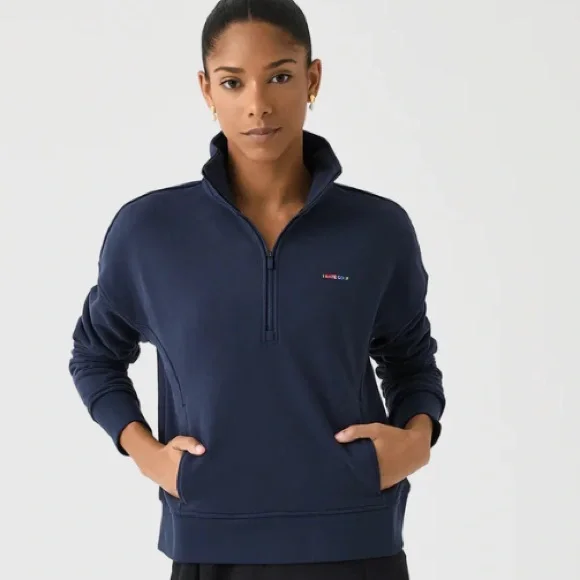 Gfore I Hate French Terry Quarter Zip Golf Pullover Twilight - SP24 Women